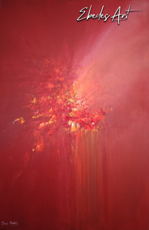 Abstract Flower - Fireworks - Abstract Painting