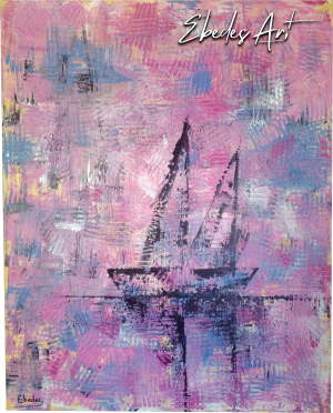 Abstract Yachts At Sunset - West Coast Artist