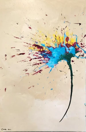 Acrylic Painting - Evocative Flowers No.2