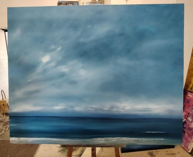 Lets Go to the Beach No.3 - Oil Painting - Image 3