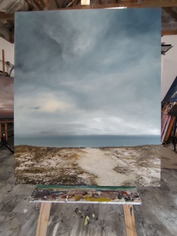 Voetpaadjie, Leave Your Slops Behind-Oil Painting - Image 2