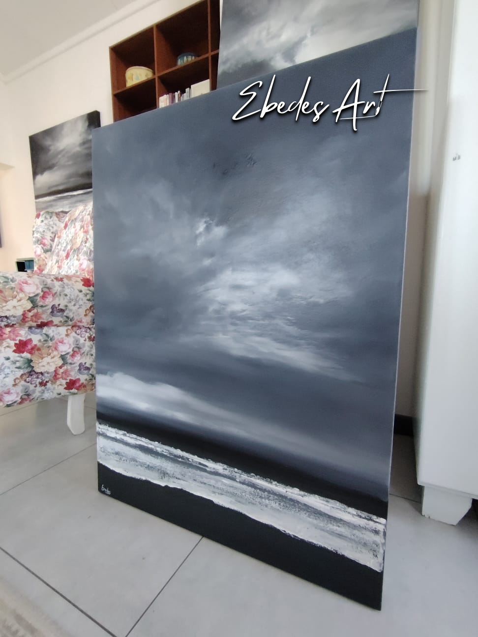 Monochrome Tide No.6-African Art
