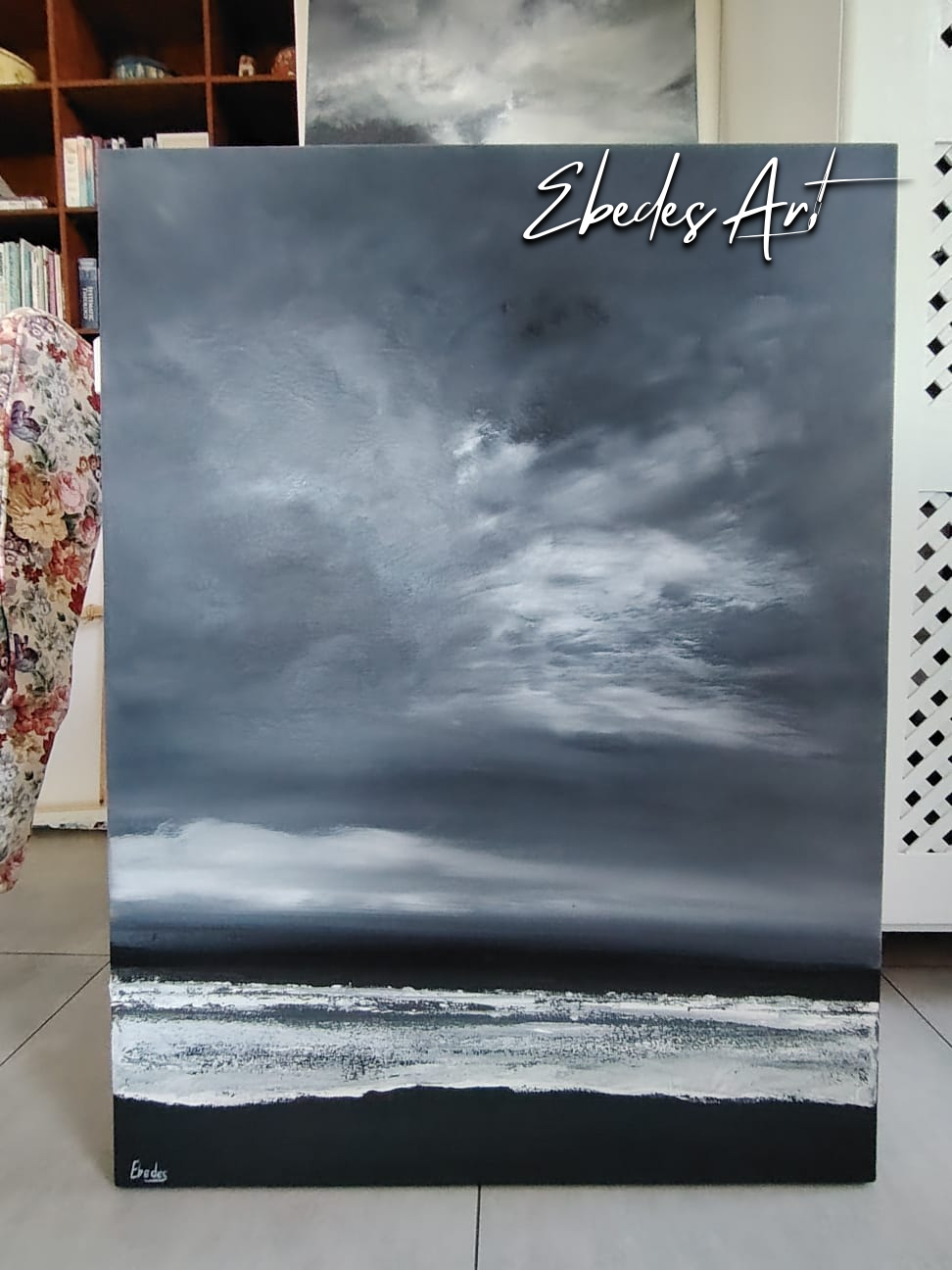 Monochrome Tide No.6-African Art