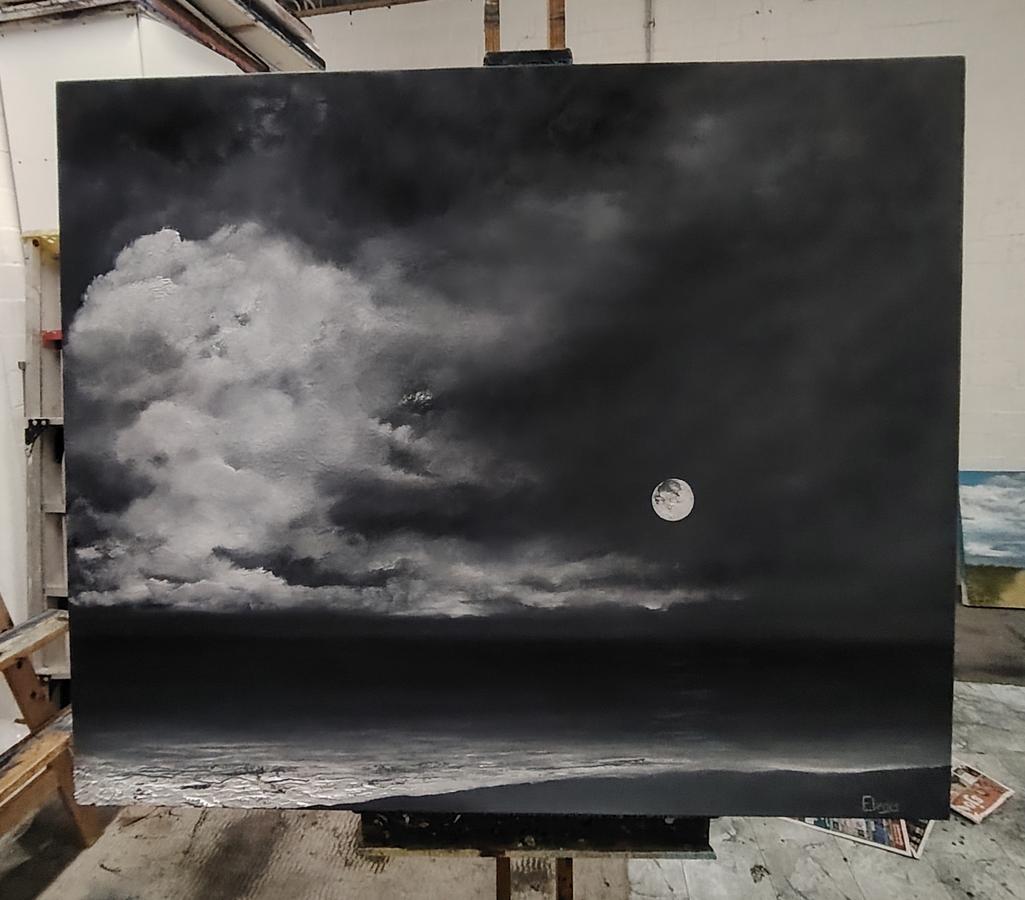 Monochrome Tide No. 8 – Spring Tide - Original Art - Image 3